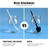 Maxbell 4x Mixer Paddles Drill Attachment Epoxy Mixer for Ceramic Glazes Liquids