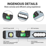 Maxbell Portable Digital Level Protractor Measuring Meter for Woodworking Home Black