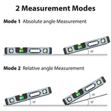 Maxbell Portable Digital Level Protractor Measuring Meter for Woodworking Home Black