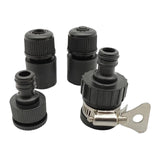 Maxbell 4 Pieces Gardening Water Hose Fittings Adapter Connector Durable Lightweight