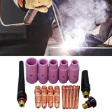 Maxbell TIG Collet Body Kit Collet Alumina Nozzle Accessories for Welding