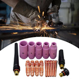 Maxbell TIG Collet Body Kit Collet Alumina Nozzle Accessories for Welding