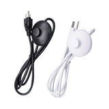 Maxbell Lamp Power Cord Extension Cords Lamp Light On off for Table Lamps Black