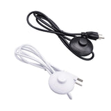 Maxbell Lamp Power Cord Extension Cords Lamp Light On off for Table Lamps Black