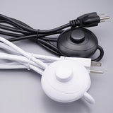 Maxbell Lamp Power Cord Extension Cords Lamp Light On off for Table Lamps Black