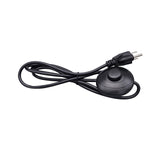 Maxbell Lamp Power Cord Extension Cords Lamp Light On off for Table Lamps Black