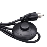 Maxbell Lamp Power Cord Extension Cords Lamp Light On off for Table Lamps Black
