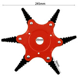 Maxbell 65MN Steel Mower Head Eater Cutter Universal Supplies for Lawn patio Red
