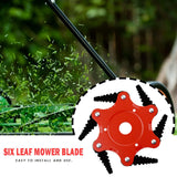 Maxbell 65MN Steel Mower Head Eater Cutter Universal Supplies for Lawn patio Red