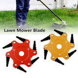 Maxbell 65MN Steel Mower Head Eater Cutter Universal Supplies for Lawn patio Red