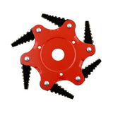 Maxbell 65MN Steel Mower Head Eater Cutter Universal Supplies for Lawn patio Red
