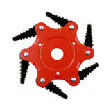 Maxbell 65MN Steel Mower Head Eater Cutter Universal Supplies for Lawn patio Red