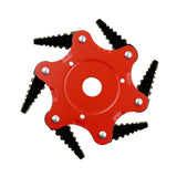 Maxbell 65MN Steel Mower Head Eater Cutter Universal Supplies for Lawn patio Red
