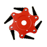 Maxbell 65MN Steel Mower Head Eater Cutter Universal Supplies for Lawn patio Red