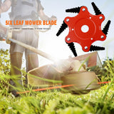 Maxbell 65MN Steel Mower Head Eater Cutter Universal Supplies for Lawn patio Red