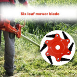 Maxbell 65MN Steel Mower Head Eater Cutter Universal Supplies for Lawn patio Red