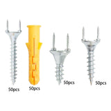 Maxbell 50x Double Ended Screw Screws for Background Wall line 3.5mm