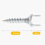 Maxbell 50x Double Ended Screw Screws for Background Wall line 2.5mm