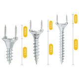 Maxbell 50x Double Ended Screw Screws for Background Wall line 2.5mm