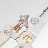 Maxbell Professional Wire 7'' Plier Maintenance Crimping for Machine Repair Argent