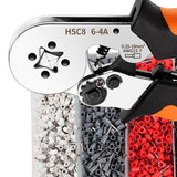 Maxbell Crimping Plier Tool Hand High Precision Terminal Pliers Repair Tool Sturdy White set