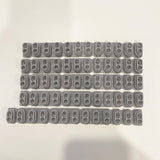 Maxbell Keyboard Conductive Rubber Repair Keypad Key Contact Strip for Piano Gifts 13 keys