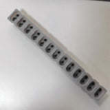 Maxbell Keyboard Conductive Rubber Repair Keypad Key Contact Strip for Piano Gifts 13 keys