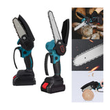 Maxbell Electric Chain Tool Electric Tool Woodworking Tools Handheld for Lawn Garden 4inch