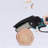 Maxbell Electric Chain Tool Electric Tool Woodworking Tools Handheld for Lawn Garden 4inch
