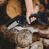 Maxbell Electric Chain Tool Electric Tool Woodworking Tools Handheld for Lawn Garden 4inch