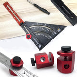 Maxbell Tall Stair Gauges Framing Square Attachment Jigs Red Color for Stair Layout
