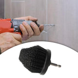Maxbell Drill Brush 2.5inch Cleaner Washing Brushes for Household Floor Carpet Black