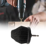Maxbell Drill Brush 2.5inch Cleaner Washing Brushes for Household Floor Carpet Black