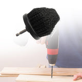 Maxbell Drill Brush 2.5inch Cleaner Washing Brushes for Household Floor Carpet Black