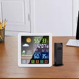 Maxbell Alarm Clock Wireless Weather Station Thermometer Large Display 12H/24H