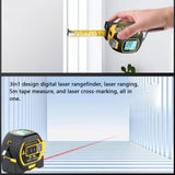 Maxbell Digital Rangefinder Multi Use Measuring Tool for Area Distance Measurement 4000cm Yellow