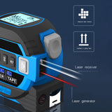Maxbell Digital Rangefinder Multi Use Measuring Tool for Area Distance Measurement 4000cm Blue