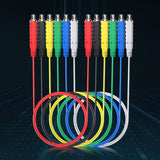 Maxbell 6Pcs Assorted Test Wires Test Leads 20AWG for Circuit Connection
