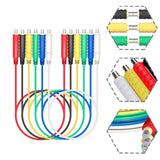 Maxbell 6Pcs Assorted Test Wires Test Leads 20AWG for Circuit Connection