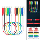 Maxbell 6Pcs Assorted Test Wires Test Leads 20AWG for Circuit Connection