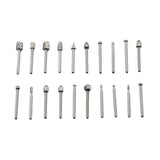 Maxbell 20Pcs Rotary Drill Set, Rasp Drill for Carving Steel and Wood Working DIY silvercoloured
