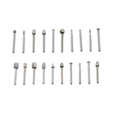 Maxbell 20Pcs Rotary Drill Set, Rasp Drill for Carving Steel and Wood Working DIY silvercoloured