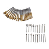 Maxbell 20Pcs Rotary Drill Set, Rasp Drill for Carving Steel and Wood Working DIY silvercoloured