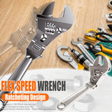 Maxbell Rotatable Adjustable Wrench Spanner Flexible Head Wrench 24mm Max Jaw Opening