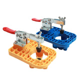 Maxbell Portable Open Hole Position Tool Punch Locator Hole Puncher for Carpentry Blue