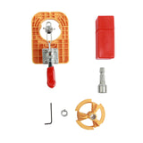 Maxbell Portable Open Hole Position Tool Punch Locator Hole Puncher for Carpentry Yellow
