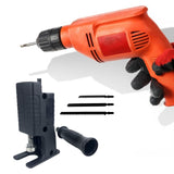 Maxbell Portable Jig Saw Electric Drill Tool Attachment for Woodworking Household Black