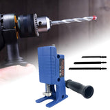 Maxbell Portable Jig Saw Electric Drill Tool Attachment for Woodworking Household Blue