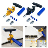 Maxbell Manual Glass Cutter Cutting Machine Hand Tools for Home DIY Thick Glass Aureate