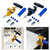 Maxbell Manual Glass Cutter Cutting Machine Hand Tools for Home DIY Thick Glass Aureate